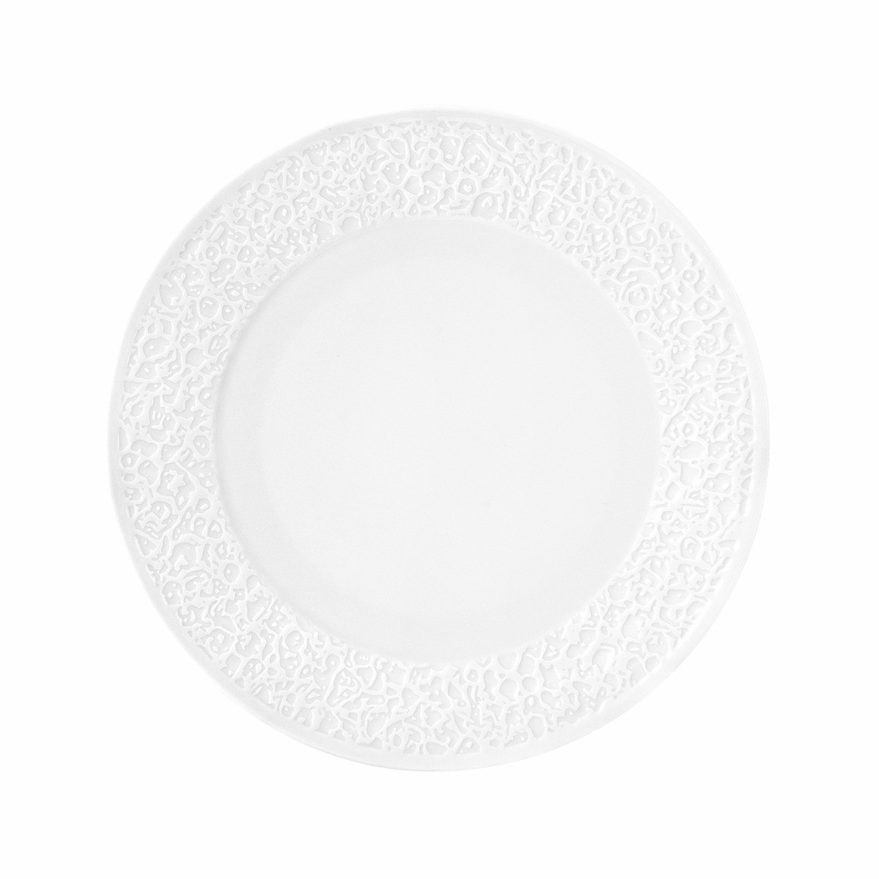 Nori, Teller flach mit Relief ø 216 mm weiß